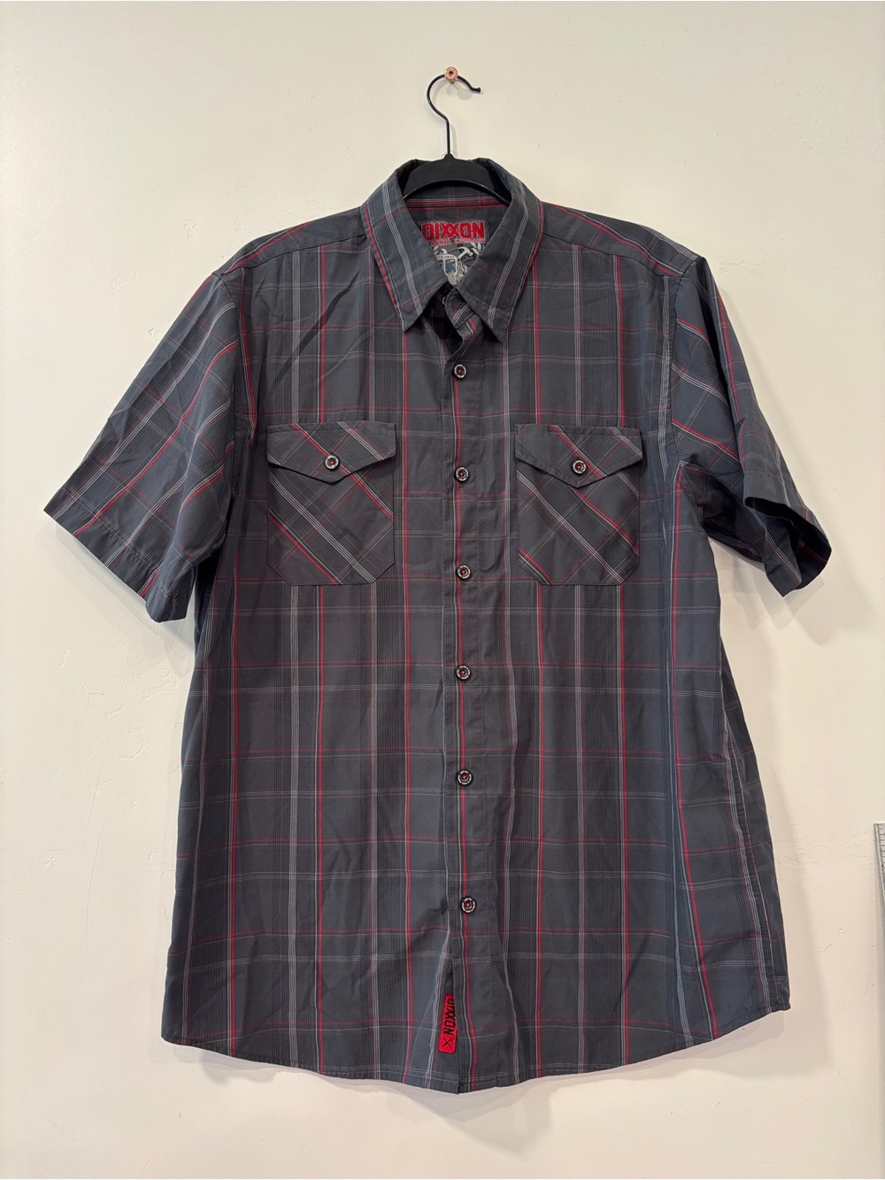 Dixxon Flannel Co The Loop Short Sleeve Button Up Shirt Men's Size Large Bamboo